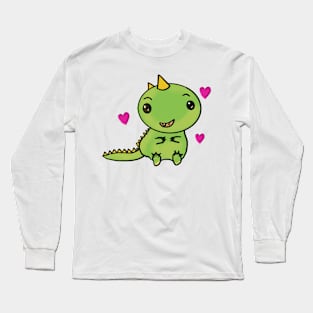 Cute Dino Long Sleeve T-Shirt